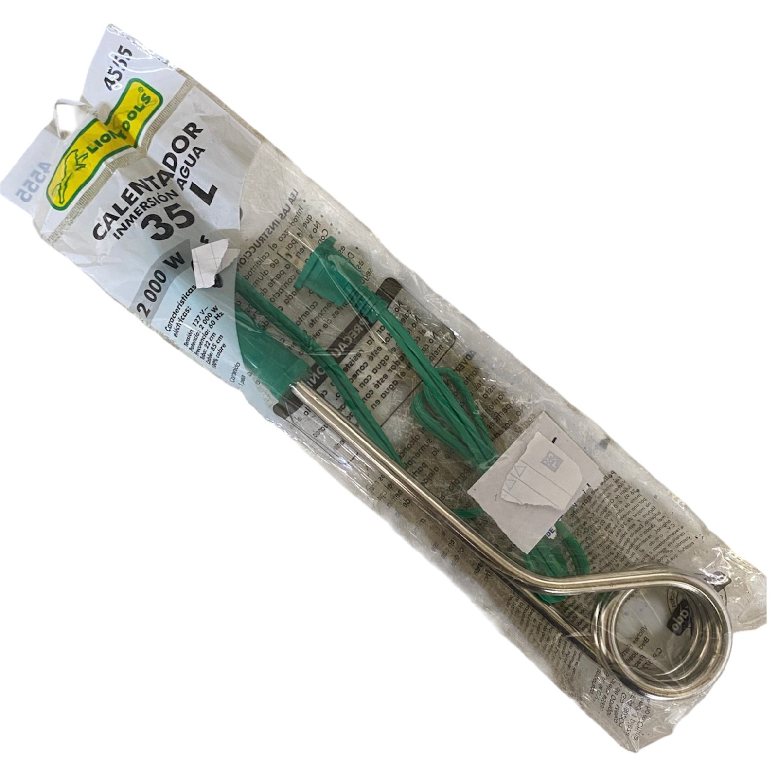 Calentador Inmersion Agua 35ltos